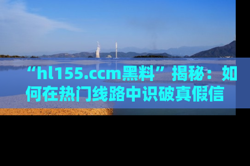 “hl155.ccm黑料”揭秘：如何在热门线路中识破真假信息