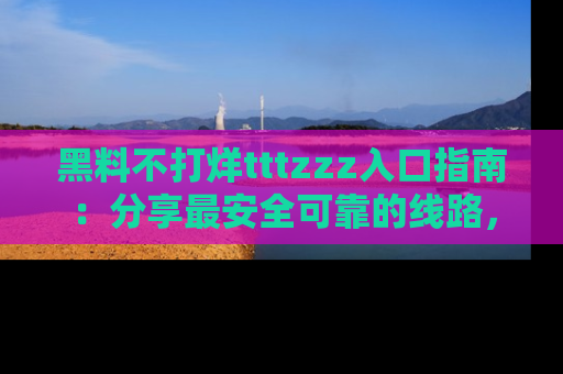 黑料不打烊tttzzz入口指南：分享最安全可靠的线路，轻松获取最新八卦！