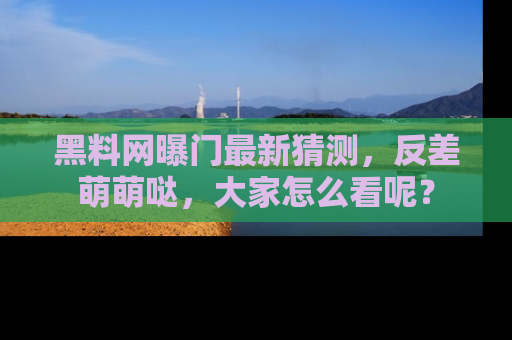 黑料网曝门最新猜测，反差萌萌哒，大家怎么看呢？