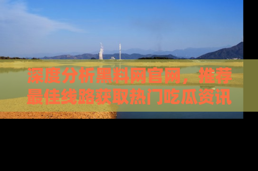 深度分析黑料网官网,推荐最佳线路获取热门吃瓜资讯