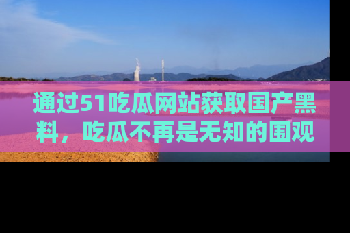 通过51吃瓜网站获取国产黑料，吃瓜不再是无知的围观者