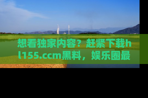 想看独家内容？赶紧下载hl155.ccm黑料，娱乐圈最劲爆的新闻一手掌握！