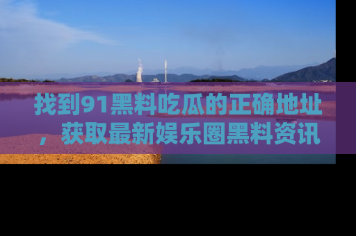 找到91黑料吃瓜的正确地址,获取最新娱乐圈黑料资讯