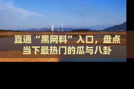 直通“黑网料”入口,盘点当下最热门的瓜与八卦